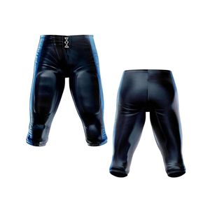 Ensemble d'uniformes de football américain bleu marine et noir personnalisé Techniques imprimées à manches courtes respirantes - Product Image 5