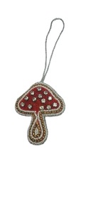 Nuevo adorno de guitarra con cuentas, artículo de exhibición de vacaciones único creativo, tema de música rojo y negro, decoración colgante de árbol de Navidad para hecho a mano - Product Image 2