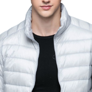 Men's Fashion Puffer <b>Jacket</b> with Custom Logo Plus Size <b>Waterproof</b> Breathable Cotton <b>Winter</b> Stand Collar Single Button Closure - Product Image 2