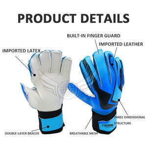 Full Latex <b>Football</b> Goalkeeper Gloves With Finger Best Selling Goalkeeper Gloves in LOW MOQ - Product Image 2