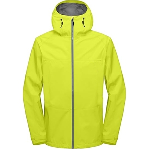 Custom Waterproof Reflective Nylon Hooded <b>Jacket</b> with Two Way Zipper and Cargo Pockets for Work Sports and Daily Wear - Product Image 1