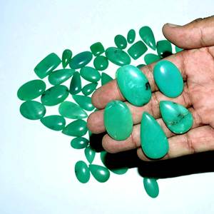 Crisoprasa Natural en Cabujón para Joyería, Piedra Preciosa Natural al por Mayor a Precios de Fábrica de Exportador Indio - Product Image 6