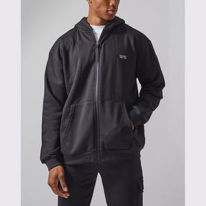 Logotipo personalizado Hombres 100% Algodón Fleece Oversized Pullover Hoodie Otoño Ropa Deportiva Chaqueta Fabricante - Product Image 5