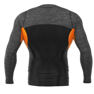 New OEM Accept Neck Long Sleeve Lightweight <b>Rash</b> <b>Guard</b> UV50+ Protection for MMA Training Customized Logo Printing High Quality - Product Image 6