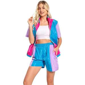 Chándal cortavientos unisex, ropa de mujer, sudadera con cremallera de cara completa, chándal cortavientos impermeable - Product Image 5