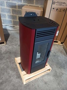 Poêle à granulés de bois automatique sans fumée Cheminée de chauffage intérieure moderne pour villa Cheminée à biomasse Acheter maintenant! - Product Image 2