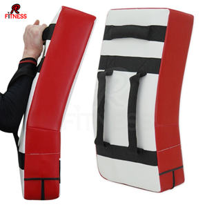 Almohadillas de Boxeo Curvas de Cuero Vacuno de la Mejor Calidad al por Mayor, Almohadillas de Muay Thai, Almohadillas de Boxeo para Patadas, Personalizadas - Product Image 5