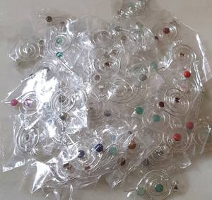 Haute poli Multi pierres précieuses Cabochon naturel lâche pierres précieuses lunette pendentif solide 925 en argent Sterling Chakra bijoux faits à la main - Product Image 6