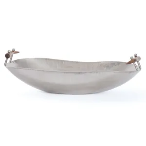 Bol en céramique sculptural de designer, pièce de décoration artistique de luxe pour la maison, écologique, pour l'aménagement intérieur, plaqué - Product Image 2