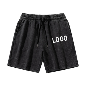 Ensemble deux pièces vintage délavé pour homme T-shirts et shorts décontractés de rue respirants pour l'été Ensemble de t-shirts pour homme - Product Image 4