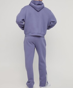 Conjunto Deportivo de 2 Piezas para Hombre, Chaqueta Holgada con Cremallera y Pantalones Deportivos de Felpa de Algodón OEM, Cierre con Cordón, Personalizable - Product Image 3