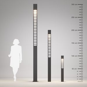 Vilorita Poteau d'éclairage LED en aluminium inoxydable de 200 cm Étanche Extérieur Patio Jardin & Paysage Lumière - Product Image 6