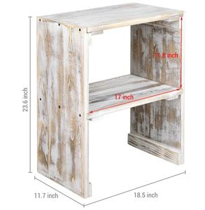 Table d'appoint en bois massif personnalisée à côté du canapé table vase décorative pour meubles de maison salon chambre bureau décoration 2023 - Product Image 3