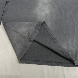 OEM Custom <b>Logo</b> 100% Cotton T Shirt Washed Long Sleeve Tshirt Blank Custom Distressed Tee Shirts Embroidery for Men - Product Image 4