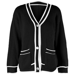 เสื้อสเวตเตอร์ถักคาร์ดิแกนปักสีแบบกำหนดเองสำหรับเสื้อสเวตเตอร์สมาคมวิทยาลัยสำหรับทุกเพศ - Product Image 1