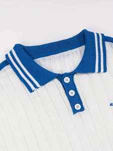 Personalizado OEM & ODM LOGO Verano Casual Manga Corta Punto 100% Algodón Hombres POLO - Product Image 4