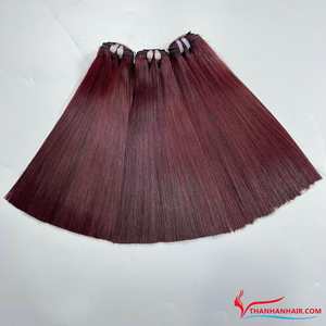 So Hot 2025 Cabello humano virgen dibujado doble Todo color Trama Hueso Extensiones de cabello recto Paquetes Trama de cabello humano crudo vietnamita Trama de cabello humano - Product Image 5