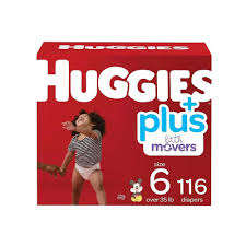 Couches Huggies Plus, taille 6 (35 + livres), 116 pièces - Product Image 4