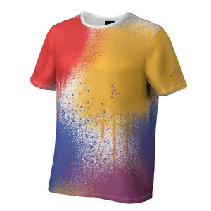 Pakistán Fabricación de diseño personalizado Camiseta de hombre Impresión por sublimación ligera Mejor precio para Patrón de logotipo de ajuste de gran tamaño - Product Image 5