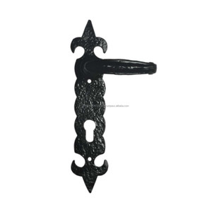 Manija de palanca de puerta de roseta rústica antigua negra de alta calidad 2025, superventas, perillas decorativas clásicas para uso en tocador de cocina - Product Image 1