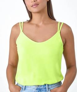 เสื้อกล้ามผู้หญิงใส่สบายอเนกประสงค์สไตล์ยาวสุดเซ็กซี่สำหรับออกกำลังกายและใส่ได้ทุกวันทำจากผ้าฝ้ายเนื้อนุ่มทนทานเสื้อกล้าม - Product Image 4