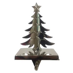 Soporte de calcetín de Metal con diseño de copos de nieve chapado en oro para vacaciones, Pascua, Navidad, soporte de calcetín para regalar hecho a mano - Product Image 3