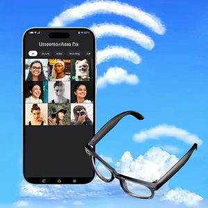 Lentes Inteligentes con Cámara 4K de 8MP, Asistente de IA, Llamadas Inalámbricas con Micrófono, Reproductor de Música, Navegación AR, Resistentes al Agua IPX4 - Product Image 6
