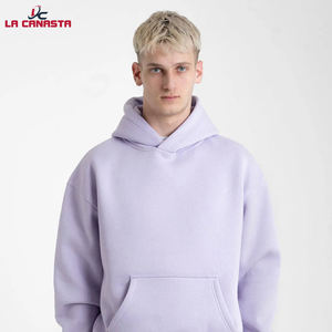 Haute qualité 500gsm poids lourd pull à capuche français Terry sweats à capuche goutte épaule sans cordes lourd surdimensionné hommes sweats à capuche - Product Image 2