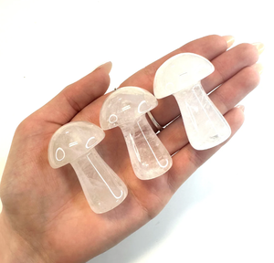 Natural High Quality Clear Quartz Crystal <b>Mushroom</b> Stone Natural Gemstone Antique Engrave Carved Design Handmade Egg Gift Ideas - Product Image 2