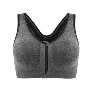 Soutien-gorge de yoga à bretelles de haute qualité, léger, grande taille, vente en gros, salle de sport, fitness, doublure en spandex, motif uni sur le devant, soutien moyen - Product Image 3