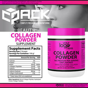 Proveedor profesional que vende OEM/ODM, origen estadounidense aceptable, suplemento dietético para adultos de alta calidad, polvo de colágeno, mercado bajo - Product Image 2