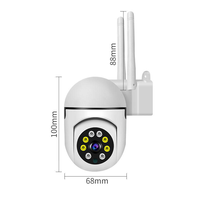 Caméra WiFi sans fil miniature 1080P H.264 avec fonction Pan/Tilt, dôme 360°, surveillance domestique, détection de mouvement, contrôle à distance