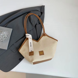 Sac fourre-tout rose grande capacité, nouvelle collection été 2025, pour femme, sac à main décontracté, sac à bandoulière ou à l'épaule - Product Image 5