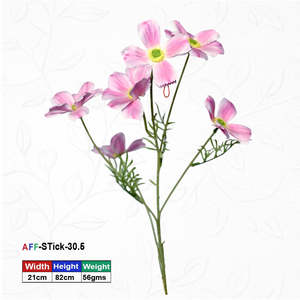 Flor Artificial de Seda Rosa Claro en Ramo AFF Stick 30.5 - Product Image 1