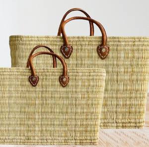 Artisanat marocain personnalisé de haute qualité fait à la main, panier de marché, sac de paille marocain - Product Image 3
