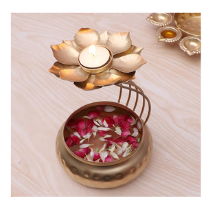 Black Finished Urli Bowl for <b>Floating</b> Flower Tea Light <b>Candle</b> for Home Interior Festive Decoration Table Top Wedding Hotel Decor - Product Image 4