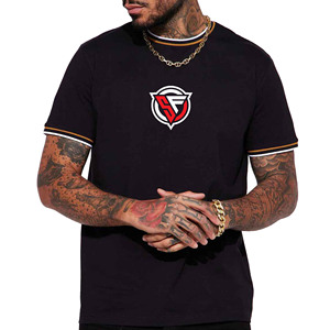 SWIFT FUSION-Camiseta personalizada de algodón pesado 100% para hombre, ropa de calle de corte regular con hombros caídos y cuello redondo, estampado Digital 'Heavy Box' - Product Image 3