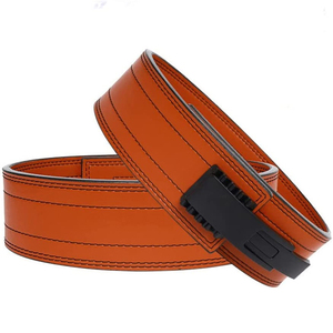 Logo personnalisé nouvelle ceinture de levier de Protection de taille d'haltérophilie 10mm d'épaisseur en cuir de vachette Fitness boucle d'haltérophilie respirante - Product Image 1