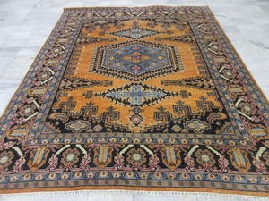 Alfombras de Lana Premium Anudadas a Mano Estilo Antiguo Multicolores 8x14 9x12 Alfombras de Oración Hechas a Mano para Decoración de Sala de Estar CR51 - Product Image 4