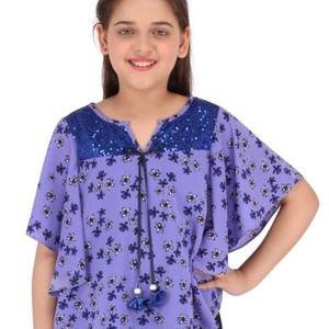 Indian Ethnic Wear Printed Short <b>Tops</b> for Office and Regular Wear Heavy Rayon Printed With Fancy Neck <b>Kurtis</b> for Women and Girls - Product Image 3