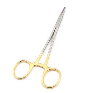 Portaagujas Médico Quirúrgico de acero inoxidable de la mejor calidad, Manual, herramienta de cirugía plástica de 15cm, precio de proveedor de confianza - Product Image 1