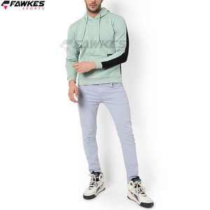 Sudadera con capucha de poliéster y algodón ligero de alta calidad, ropa de calle personalizada para hombre en blanco, sudaderas con capucha casuales personalizadas con logotipo OEM - Product Image 2