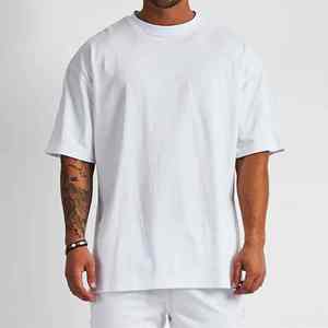 Men's Gym Fitness <b>T</b>-<b>Shirt</b>-Turtleneck <b>Collar</b> Regular Fit Cotton Polyester Breathable Short Sleeve Summer Outdoor - Product Image 3