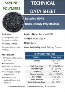 Polietileno de alta densidad reciclado con revestimiento de HDPE X para paneles de revestimiento y perfiles de construcción Grado de extrusión y moldeo por compresión - Product Image 3