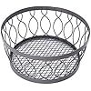 Cesta de centro de mesa de metal con círculo moderno Diseño flexible ecológico Gris - Product Image 4
