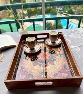 Bandeja de Servicio de Madera MDF con Recubrimiento de Esmalte, Diseño para Hoteles y Restaurantes, Utensilios de Cocina, Bandeja de Mesa de Alta Calidad - Product Image 4