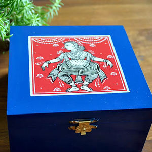 Boîte à bijoux peinte à la main vente chaude cadeaux et artisanat boîtes en bois signes muraux fabriqués en inde - Product Image 1
