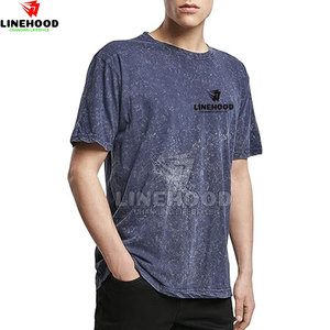Vente en gros de t-shirts 100% coton pour hommes, poids léger, lavage à l'acide, fabriqués sur mesure avec options OEM disponibles - Product Image 1