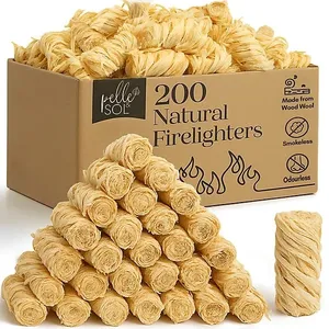Accendifuoco in Paglia di Legno con Cera Naturale - Product Image 1