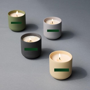 Nến Thơm Jar Với 1 Cotton <span class=keywords><strong>Wick</strong></span> Không Độc Hại Sáp Đậu Nành Gốm Jar Khác Nhau Nước Thơm Cho Kỳ Nghỉ Bên Đám Cưới Sinh Nhật - Product Image 5